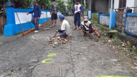 Pengerasan Jalan (Cor Blok) Padukuhan Gading